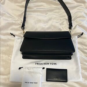 Freja New York shoulder bag and cardholder
